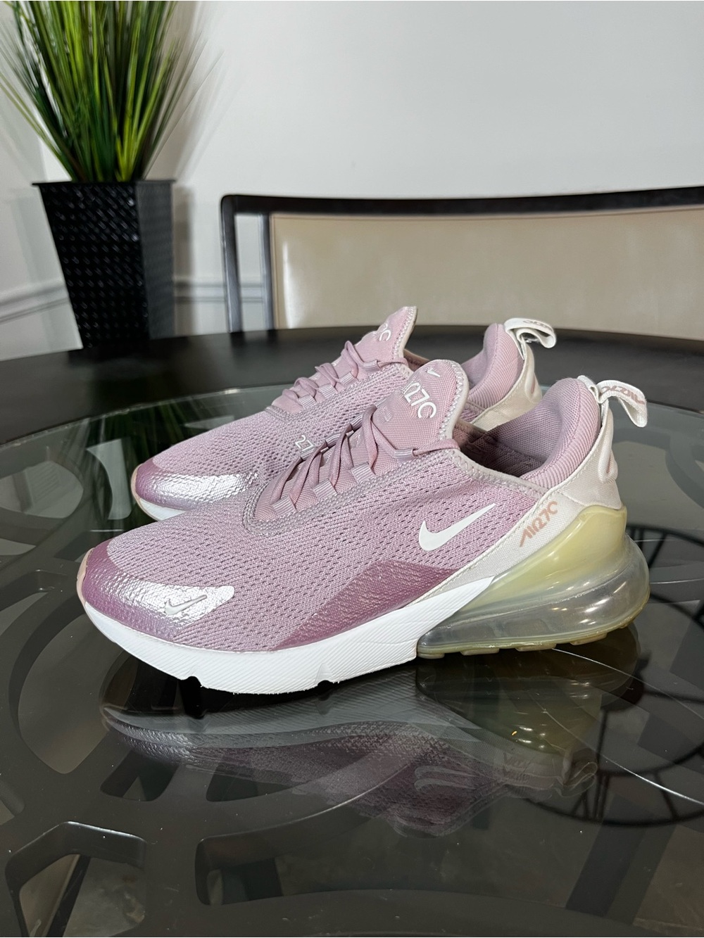 Nike Air Max 270 Elemental Rose Womens Pink White Running Shoes Sz 8.5